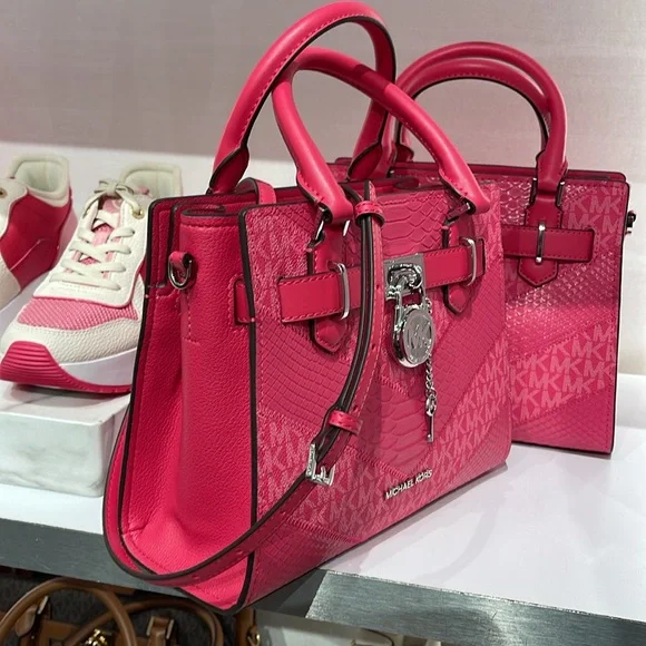 Michael Kors Hamilton Small Satchel Shoulder Crossbody Bag 
Electric Pink
NWT - Picture 3 of 16